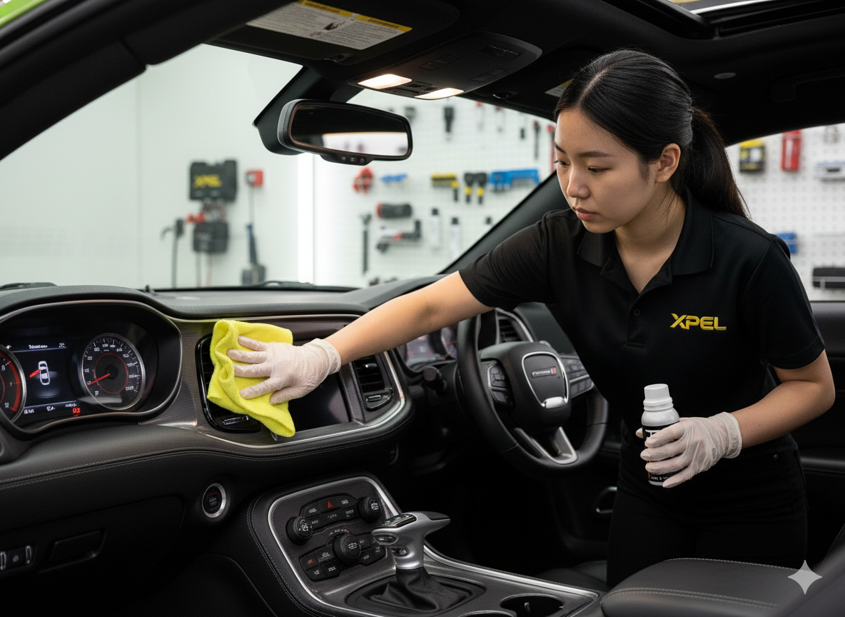 Dodge Ceramic Coating Application in Los Angeles | XPEL Fusion Plus