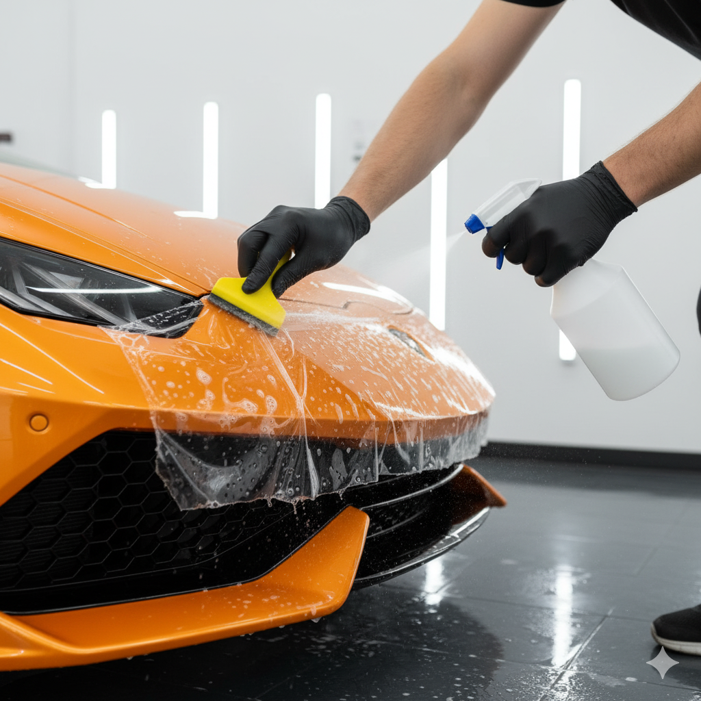 XPEL Lamborghini Paint Protection Film PPF Clear Bra Installation Los Angeles