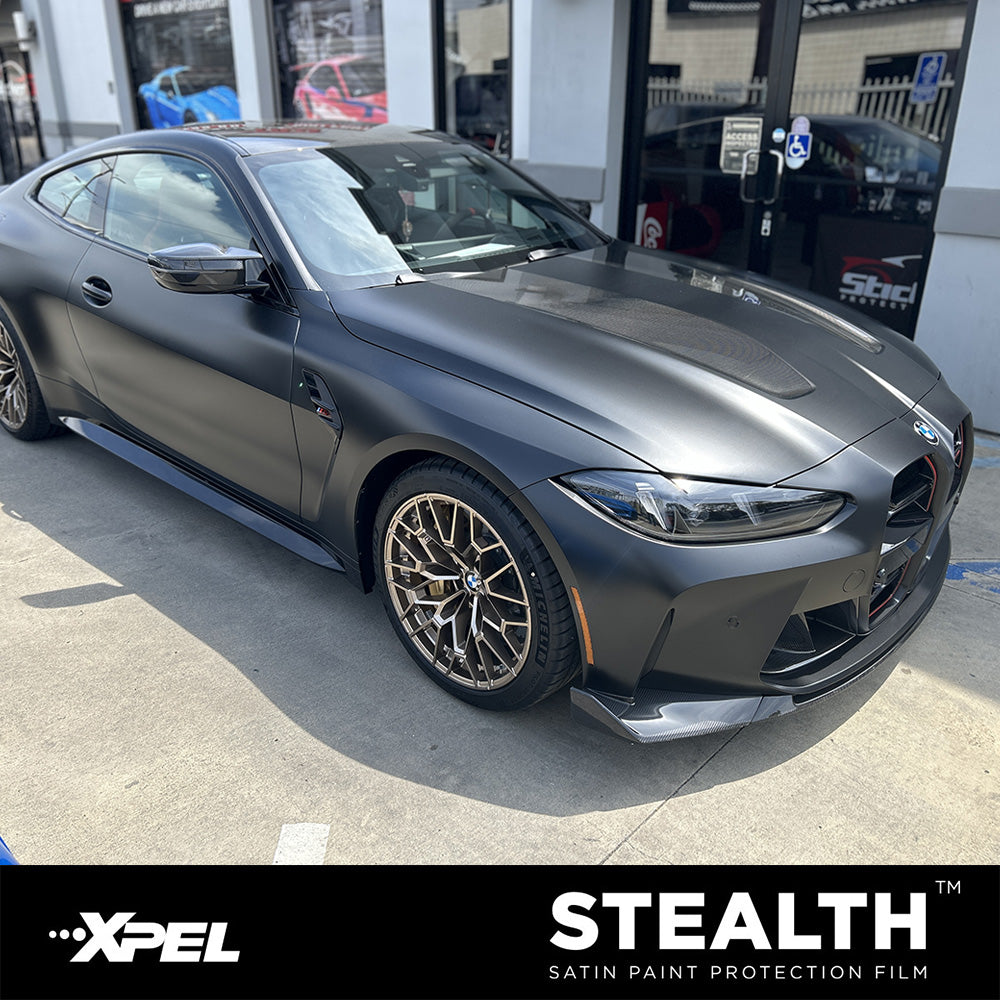 bmw M4 xpel stealth paint protection installation