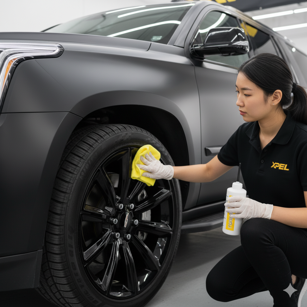 Cadillac Ceramic Coating Application in Los Angeles | XPEL Fusion Plus