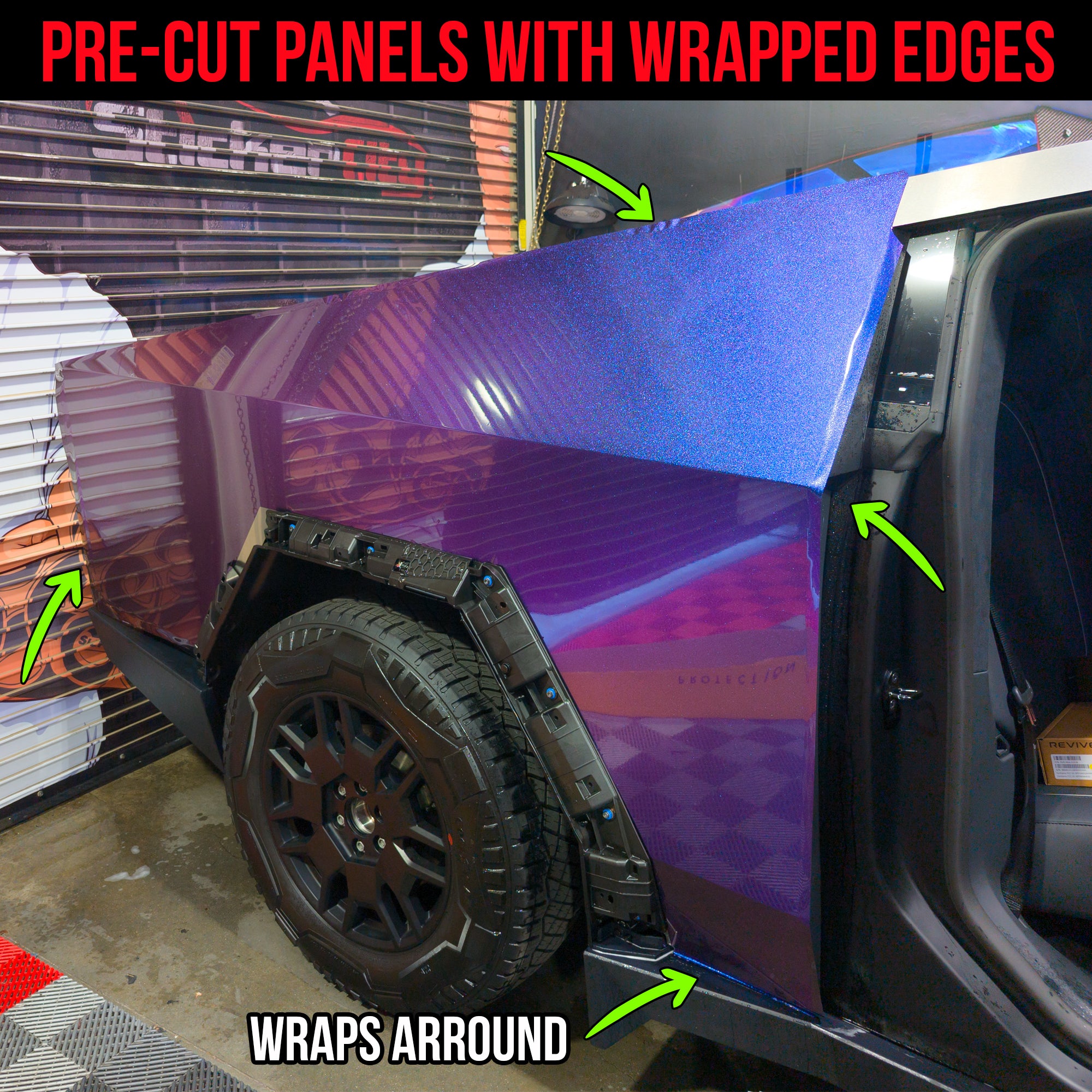 Cybertruck Full Body Color Change Paint Protection Film PPF DIY Kit