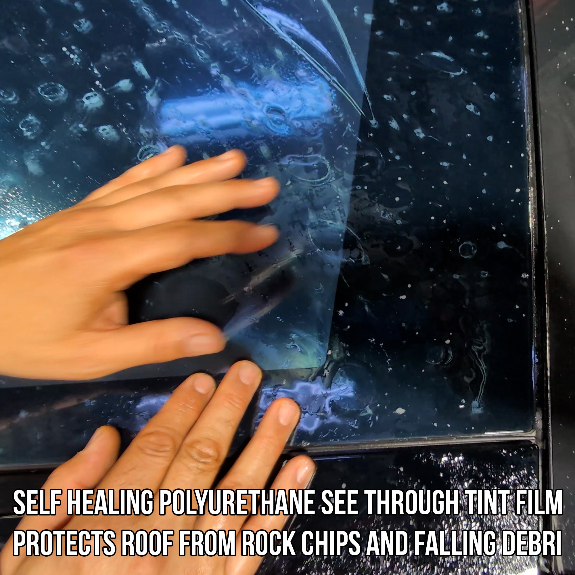 Exterior Sunroof Glass Protection & Tint with UV Heat Reduction Installation