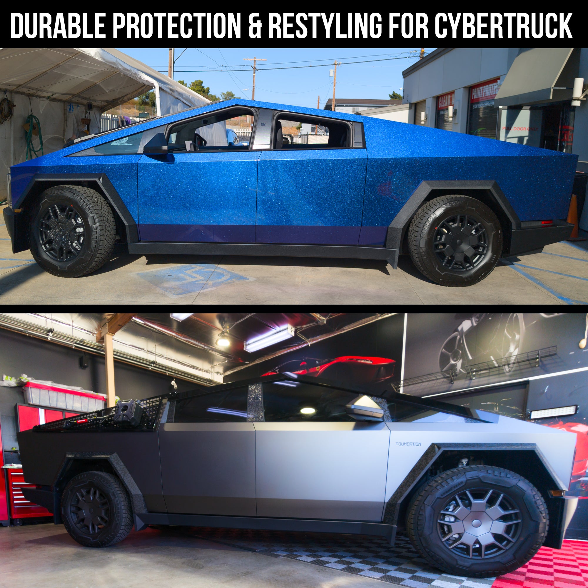 Cybertruck Full Body Color Change Paint Protection Film PPF DIY Kit