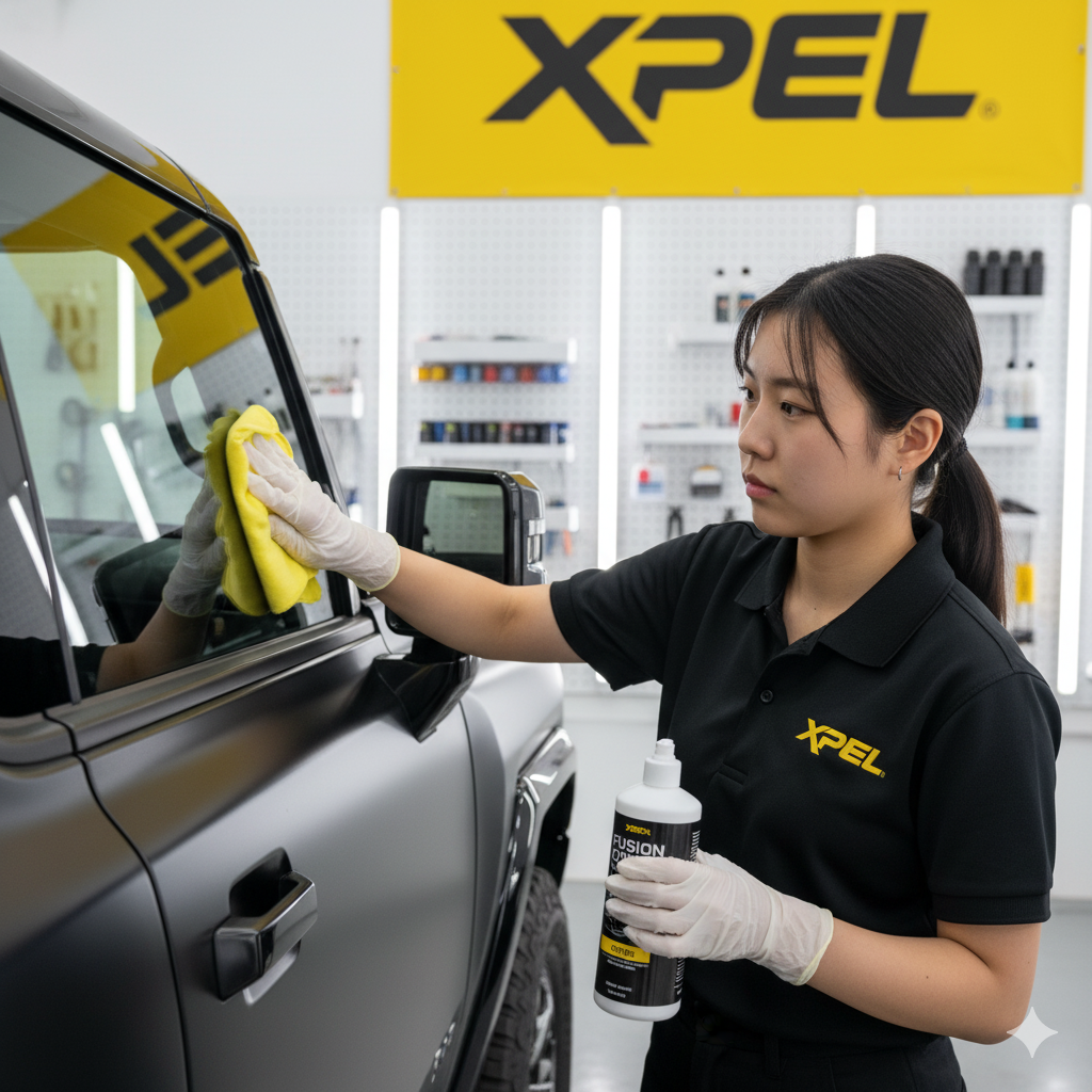 HUMMER EV Ceramic Coating Application in Los Angeles | XPEL Fusion Plus