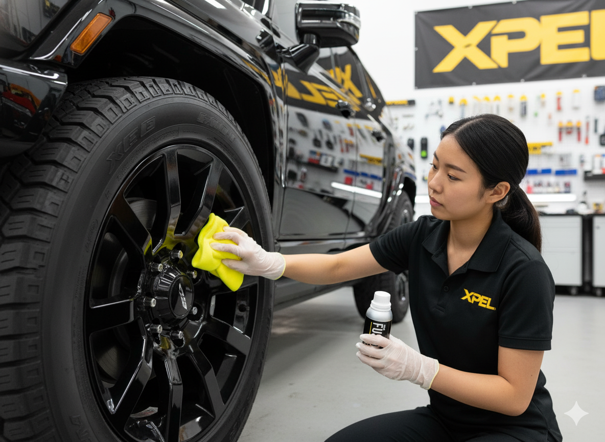 HUMMER EV Ceramic Coating Application in Los Angeles | XPEL Fusion Plus