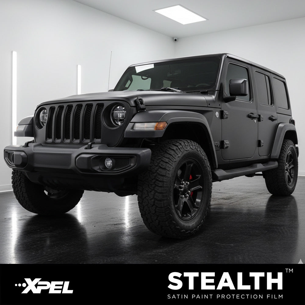 XPEL Jeep Paint Protection Film PPF Clear Bra Installation Los Angeles Wrangler Grand Cherokee