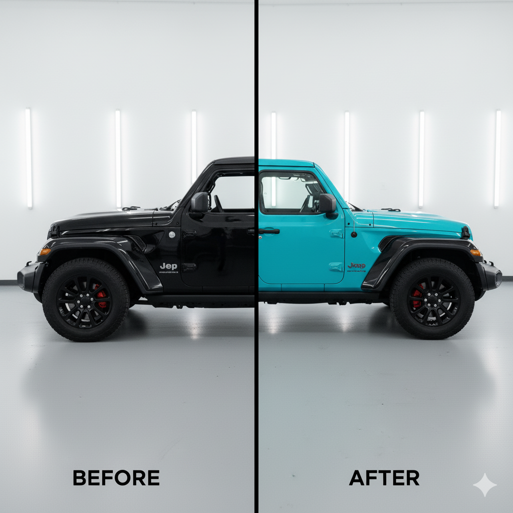 Jeep Color Change PPF Wrap Installation: Trail-Ready Style & Protection in Los Angeles