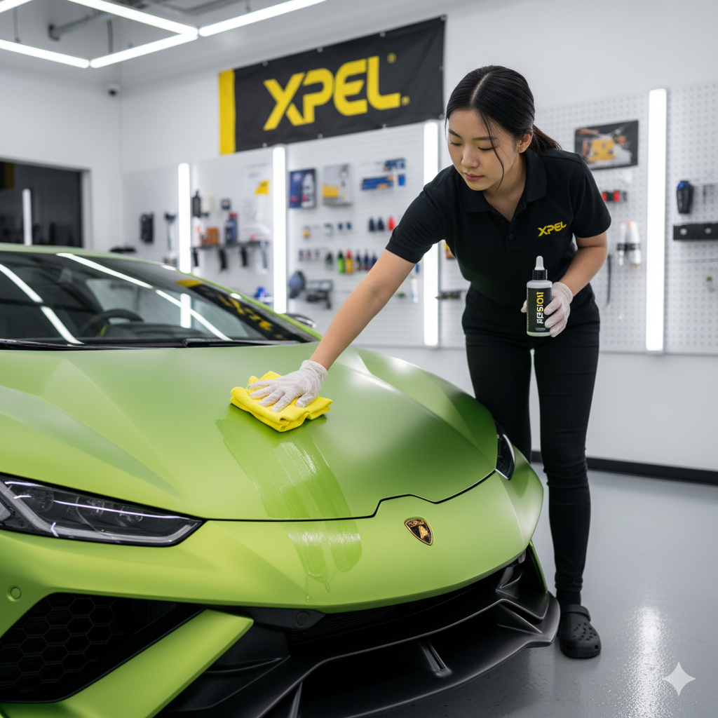 Lamborghini Ceramic Coating Application in Los Angeles | XPEL Fusion Plus