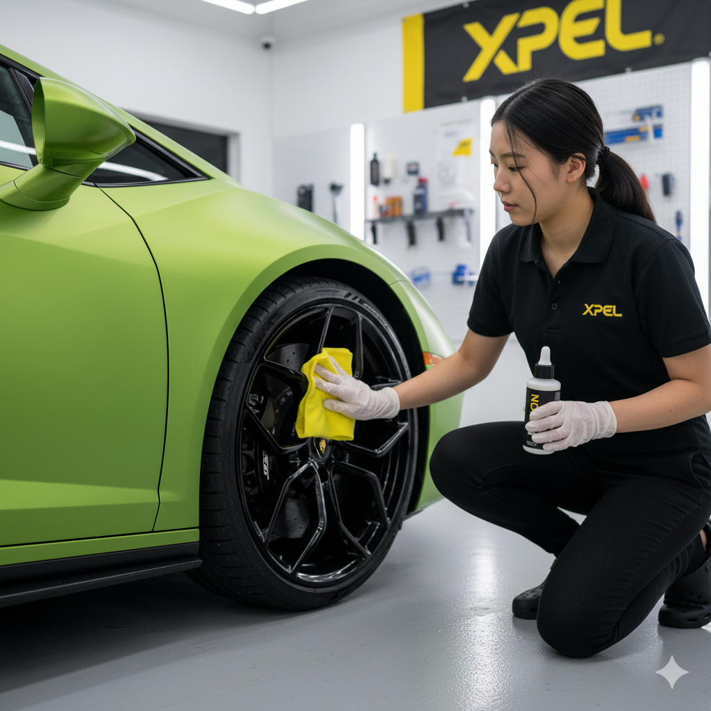 Lamborghini Ceramic Coating Application in Los Angeles | XPEL Fusion Plus