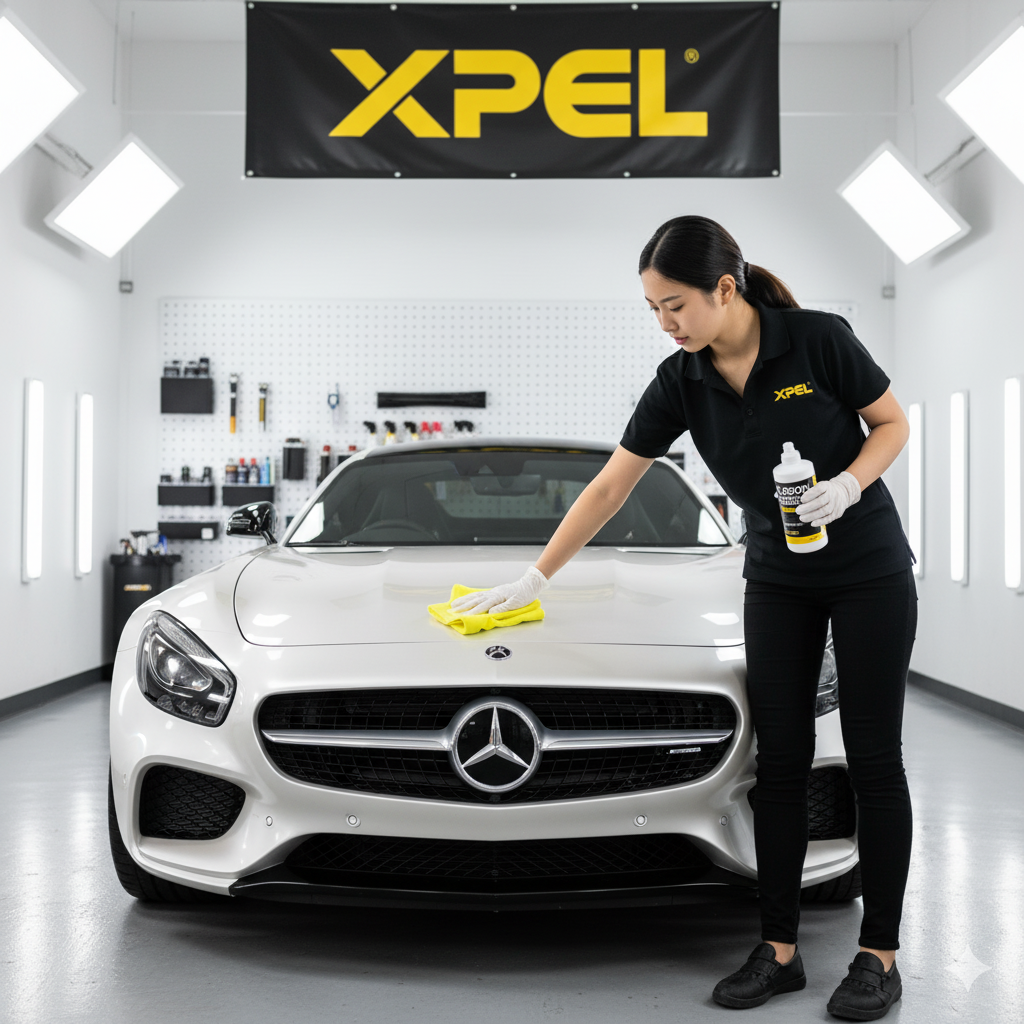 Mercedes-Benz Ceramic Coating Application in Los Angeles | XPEL Fusion Plus