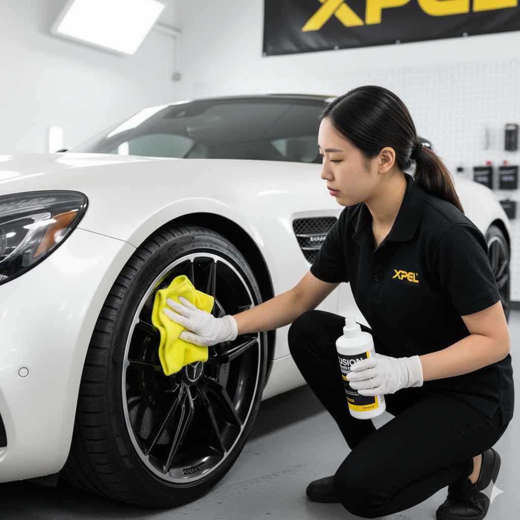 Mercedes-Benz Ceramic Coating Application in Los Angeles | XPEL Fusion Plus