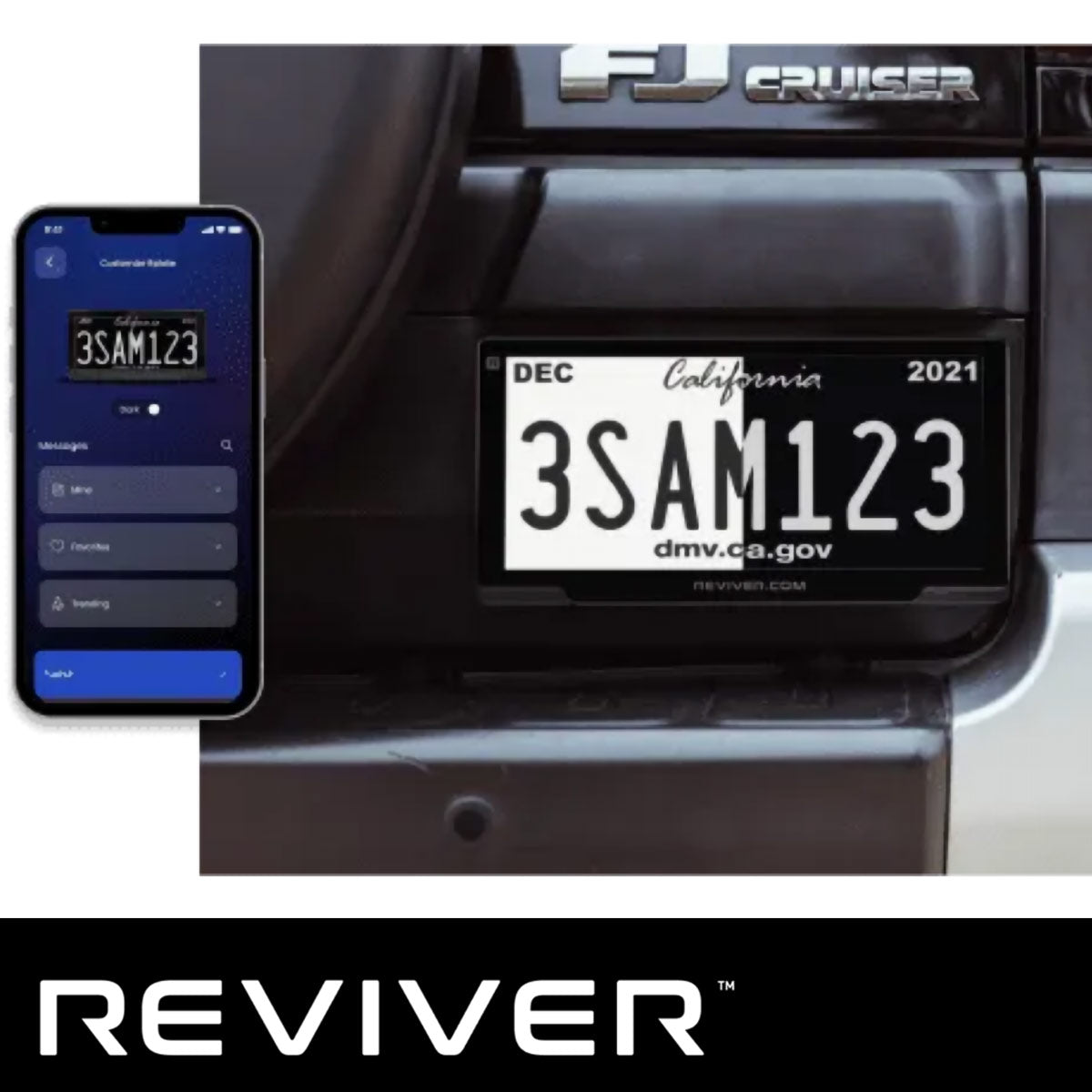 Reviver RPlate Digital License Plate with Expert Installation in Los Angeles
