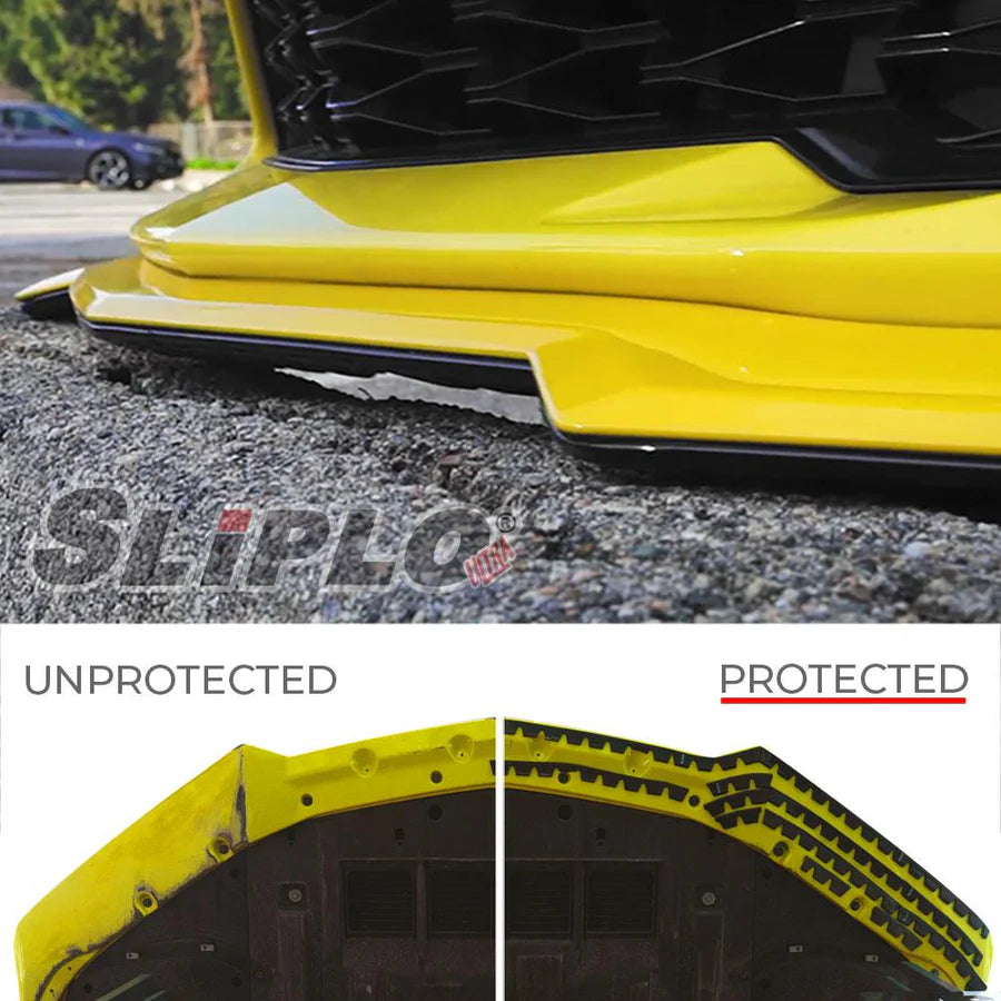 SLiPLO Front Bumper Lip Scrape Guard Skid Plate Installation in Los Angeles