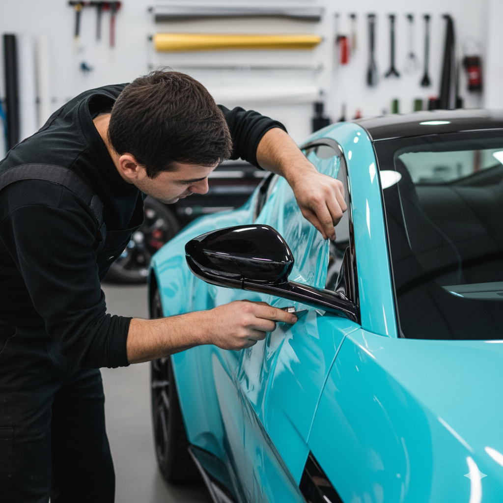 Aston Martin Color Change PPF Wrap Installation in Los Angeles