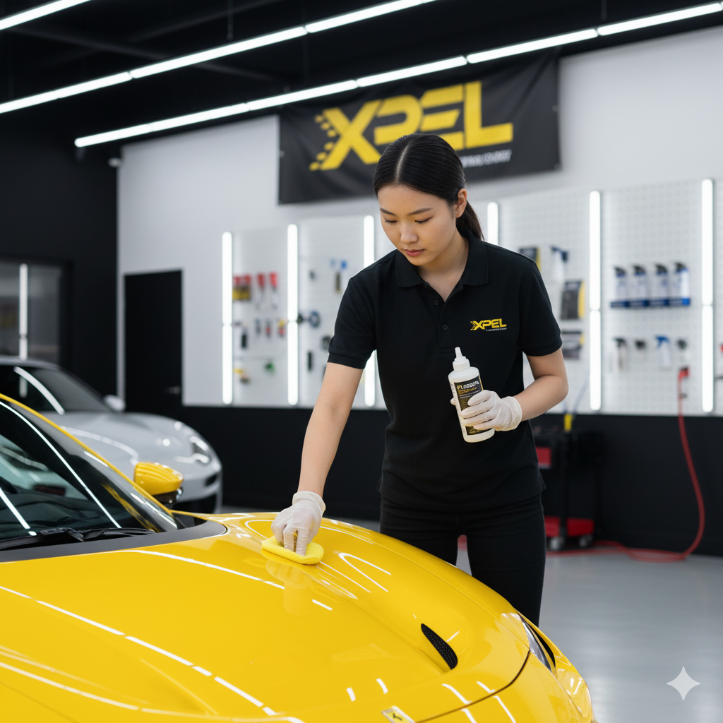 Ferrari Ceramic Coating Application in Los Angeles | XPEL Fusion Plus