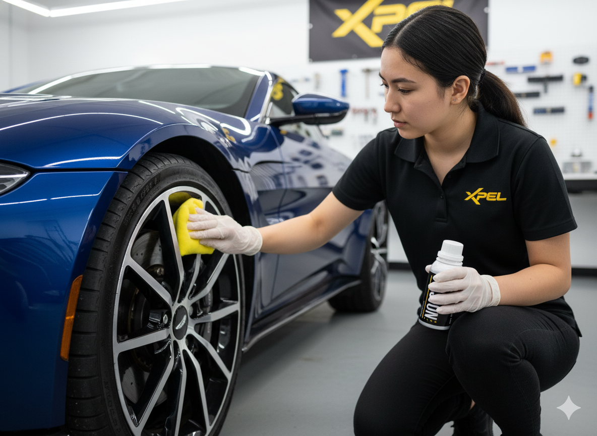 Aston Martin Ceramic Coating Application in Los Angeles | XPEL Fusion Plus