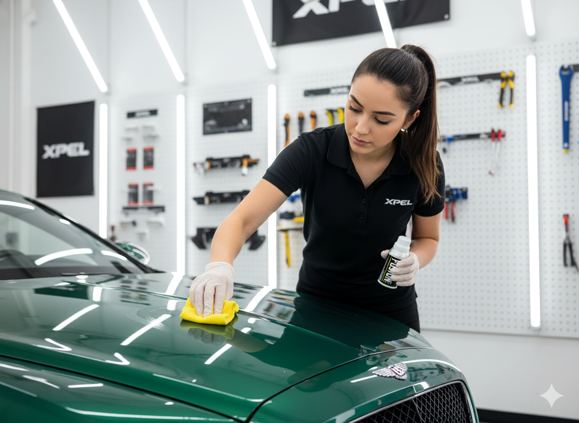 Bentley Ceramic Coating Application in Los Angeles | XPEL Fusion Plus