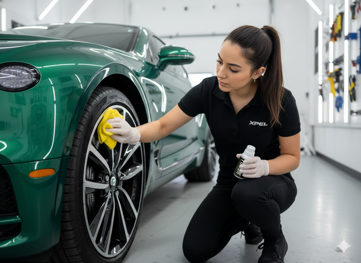 Bentley Ceramic Coating Application in Los Angeles | XPEL Fusion Plus
