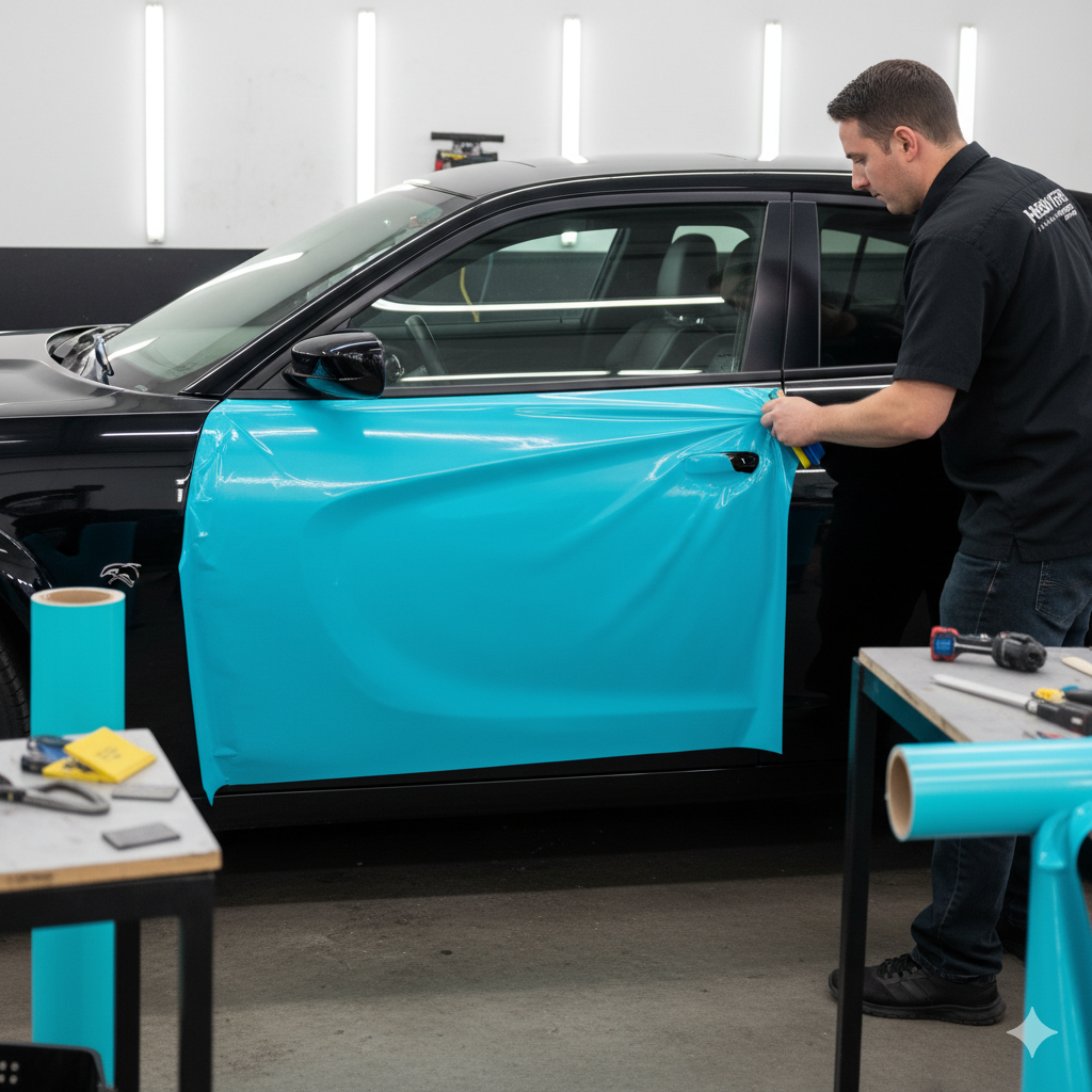 Dodge Color Change PPF Wrap Installation: Power, Protection, and Style in Los Angeles