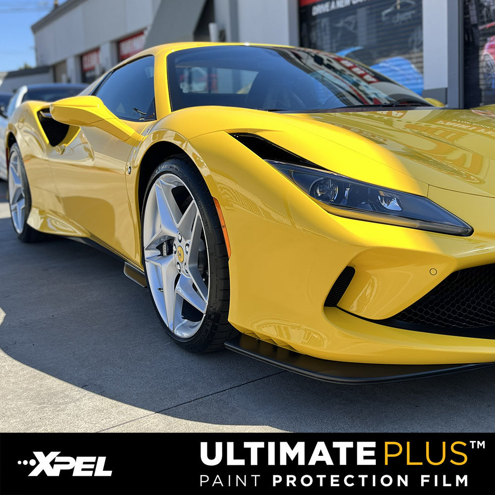 XPEL Ferrari Paint Protection Film PPF Clear Bra Installation Los Angeles