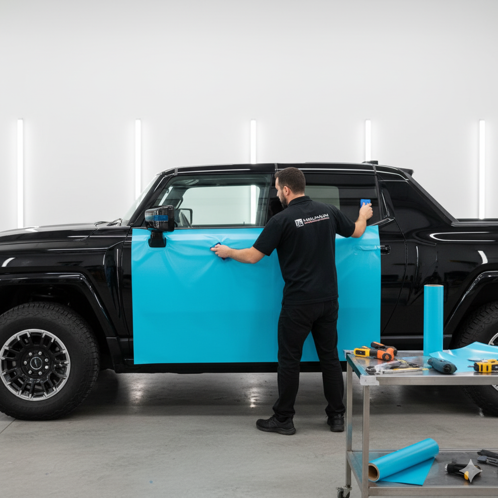 Hummer EV Color Change PPF Wrap Installation Los Angeles