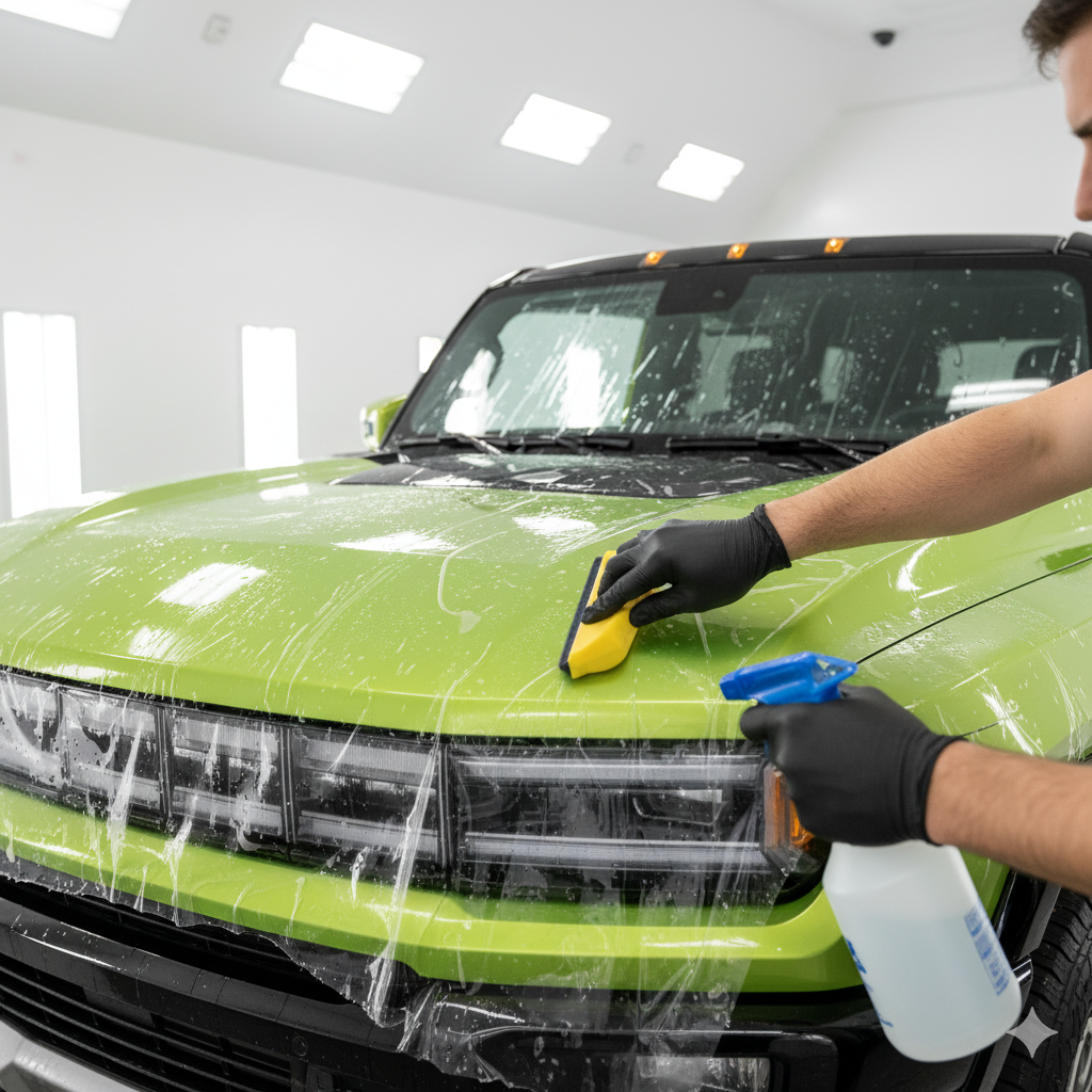 XPEL Hummer EV Paint Protection Film PPF Clear Bra Installation Los Angeles