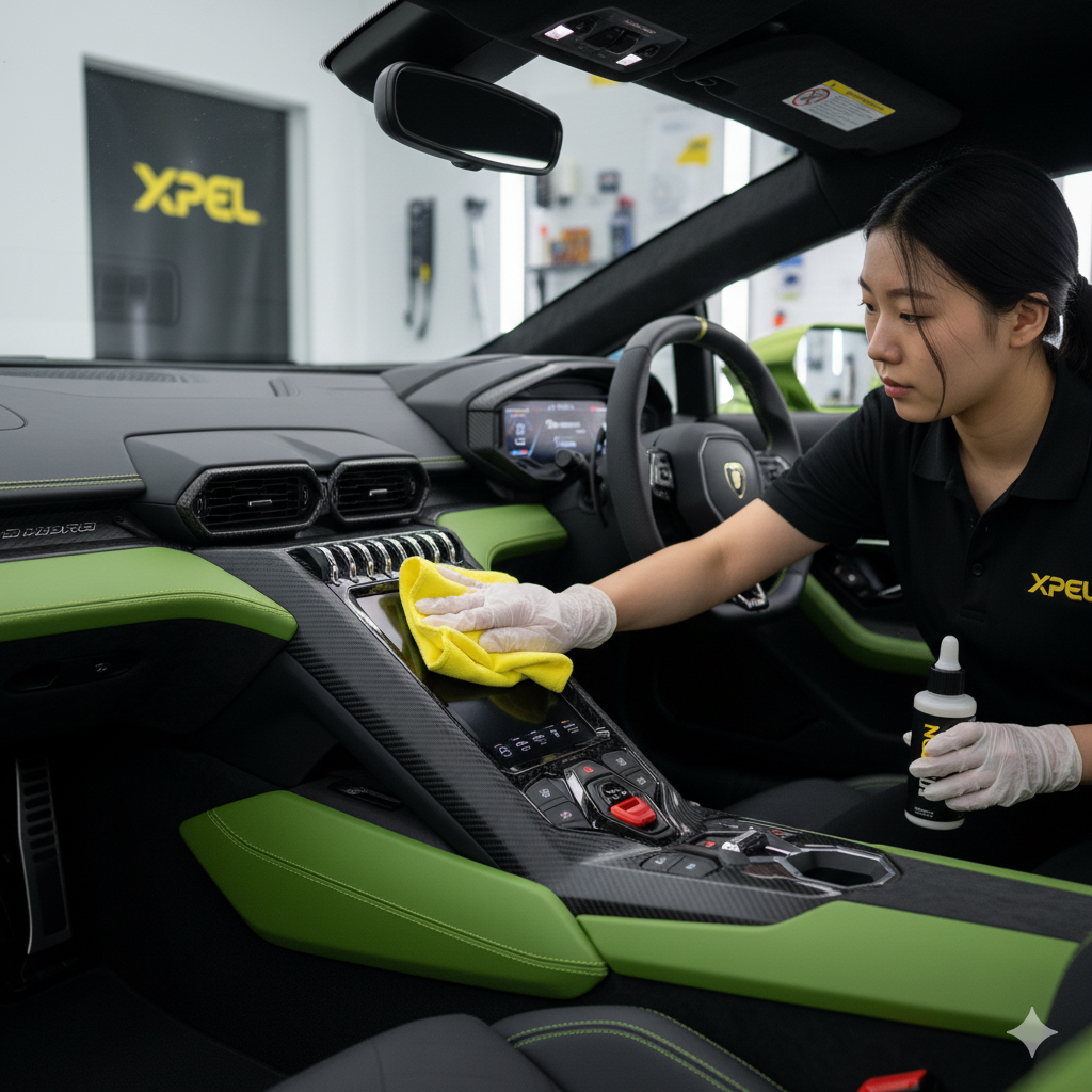 Lamborghini Ceramic Coating Application in Los Angeles | XPEL Fusion Plus