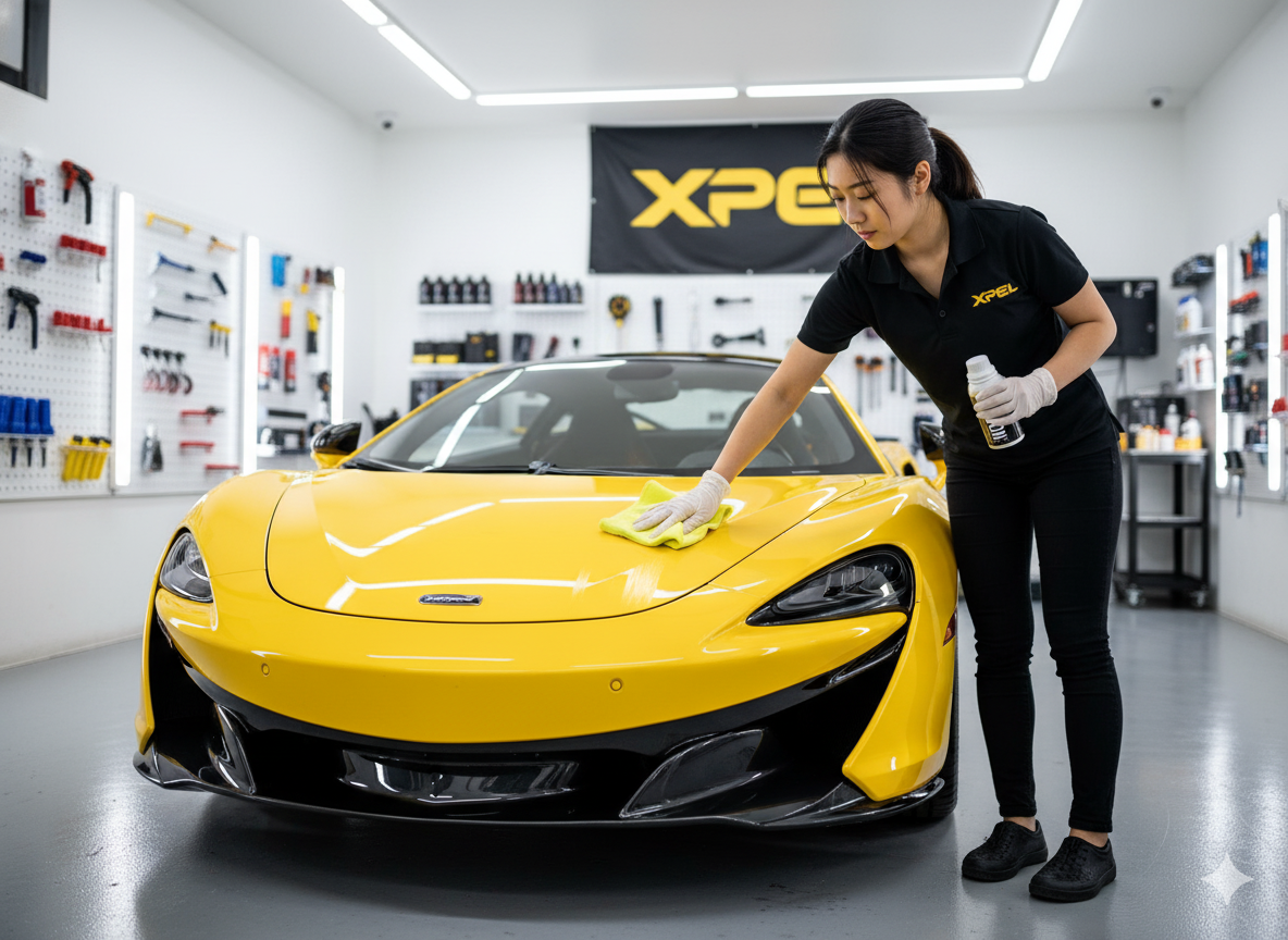 McLaren Ceramic Coating Application in Los Angeles | XPEL Fusion Plus