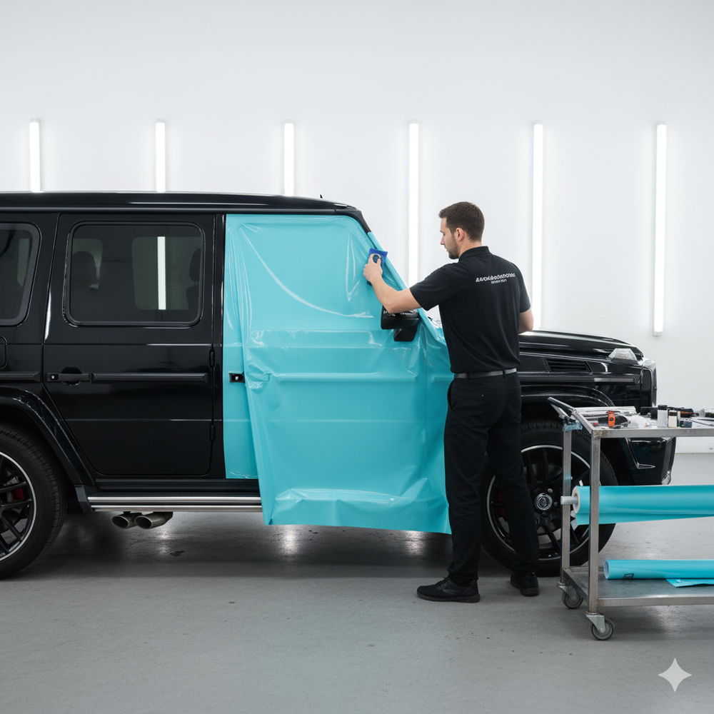 Mercedes Color Change PPF Wrap Installation Los Angeles