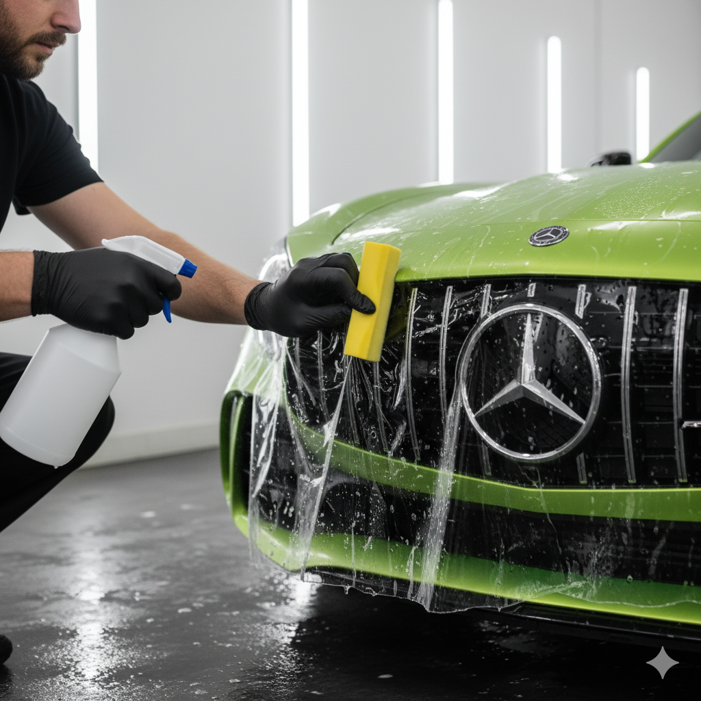 XPEL Mercedes Paint Protection Film PPF Clear Bra Installation Los Angeles