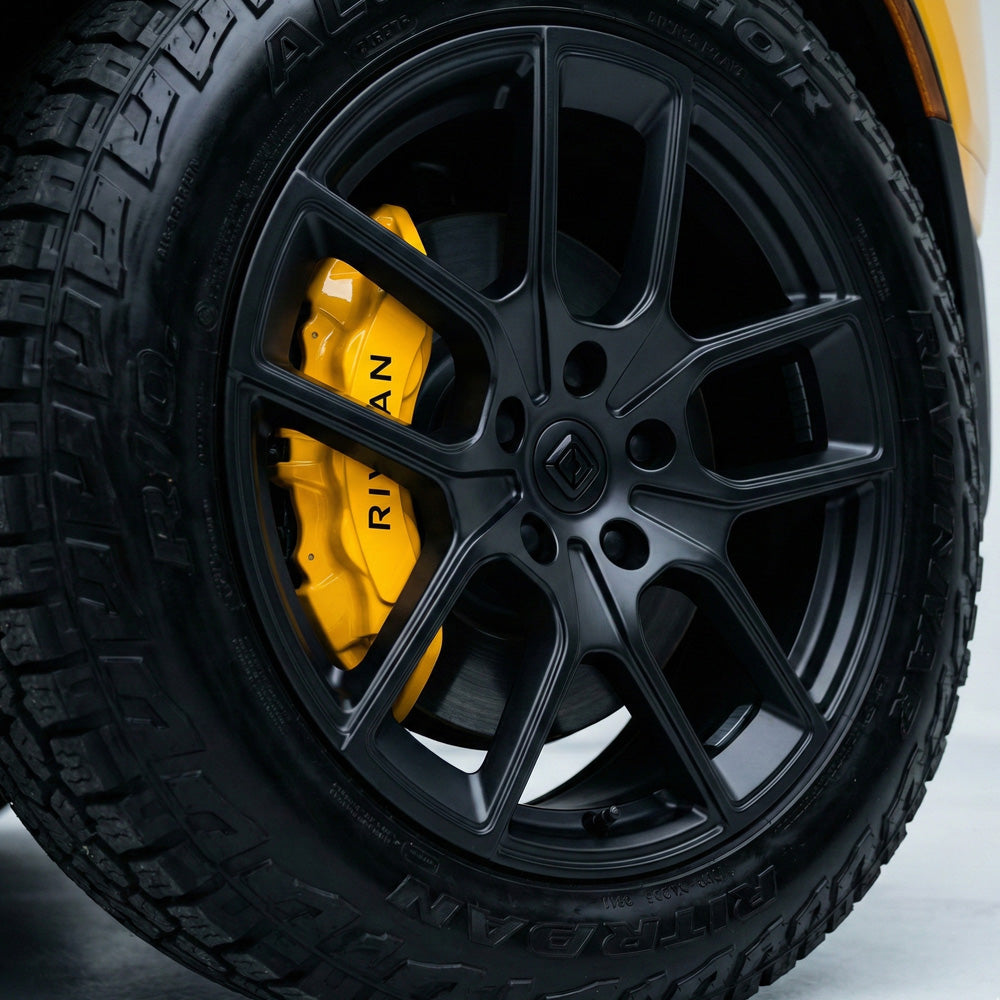 Rivian Trim Chrome Delete, Badge Blackout and Brake Caliper Customization