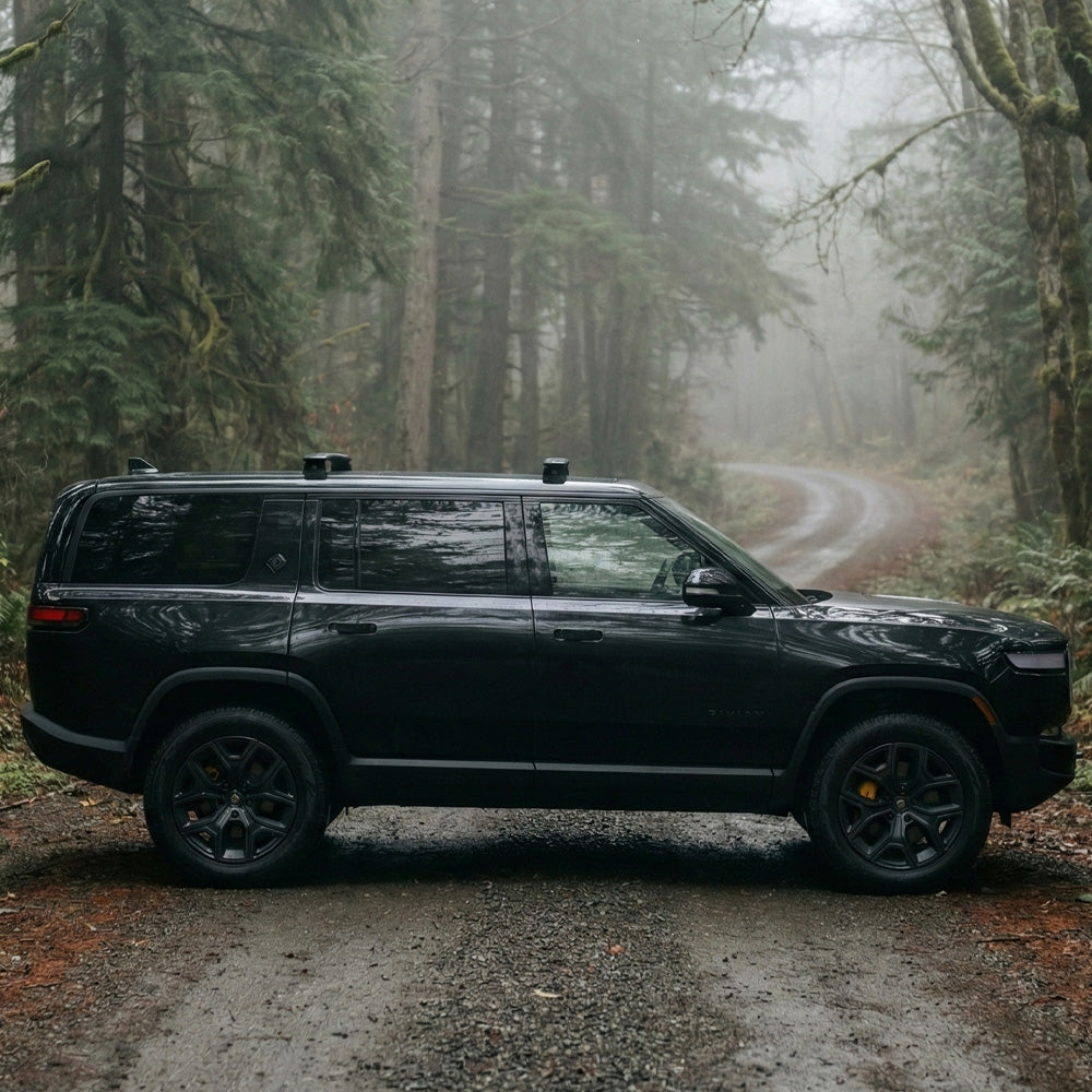Rivian Trim Chrome Delete, Badge Blackout and Brake Caliper Customization