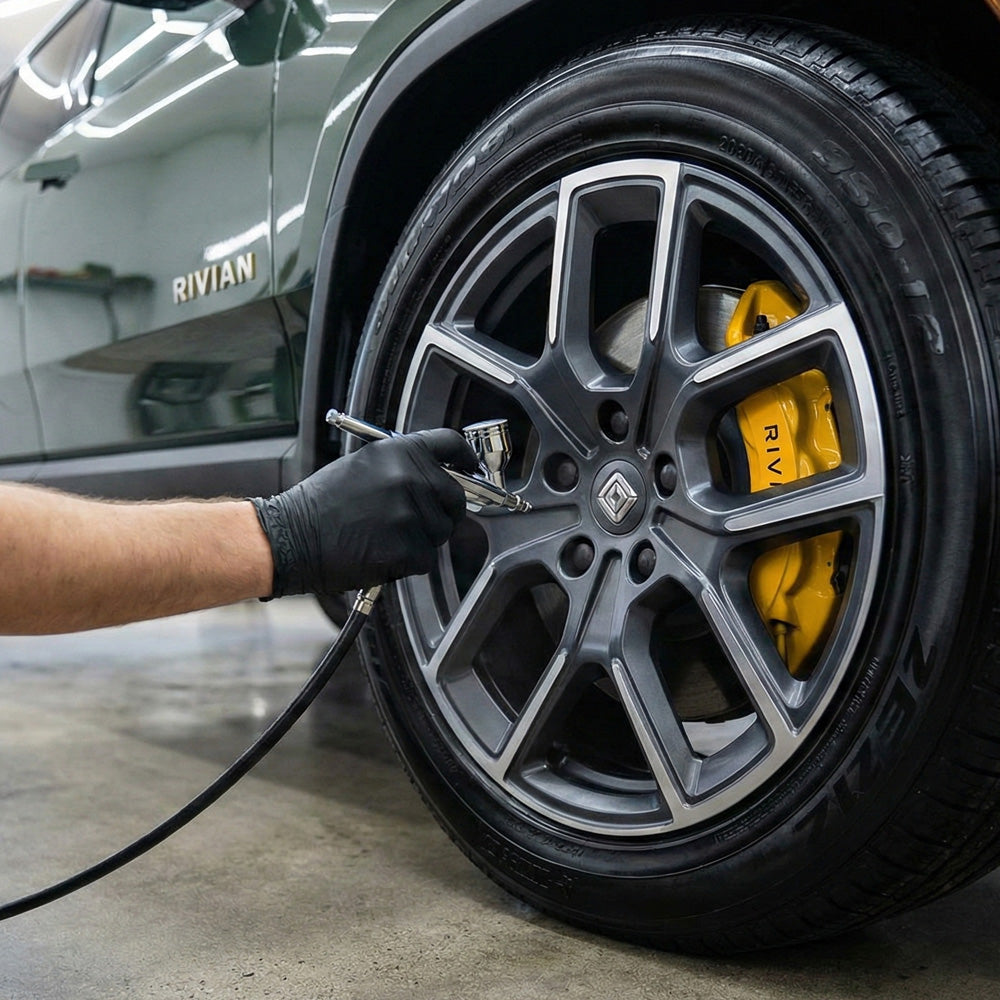 Rivian Ceramic Coating Application in Los Angeles | XPEL Fusion Plus