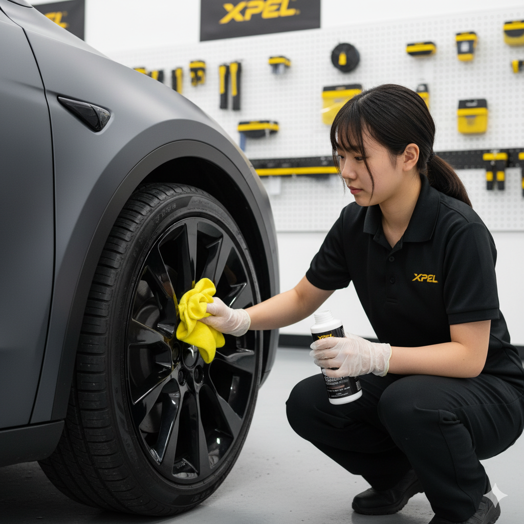 Tesla Ceramic Coating Application in Los Angeles | XPEL Fusion Plu