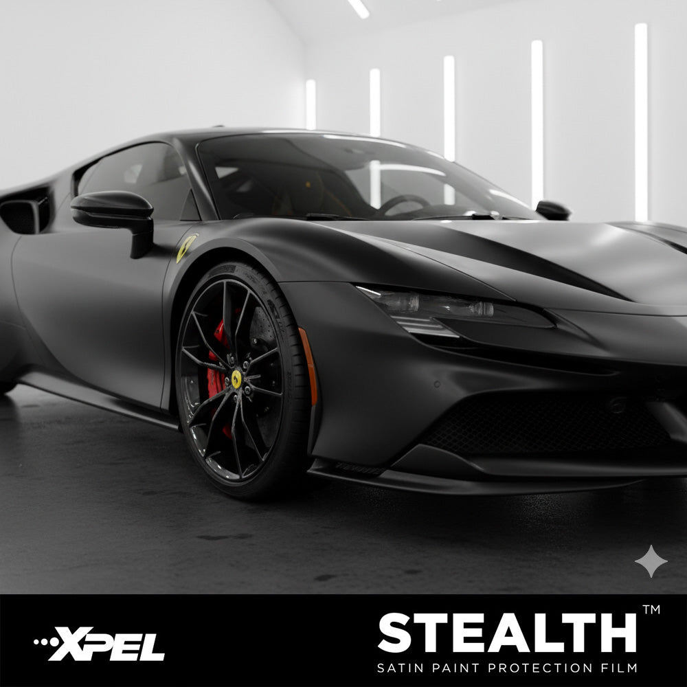 XPEL Ferrari Paint Protection Film PPF Clear Bra Installation Los Angeles